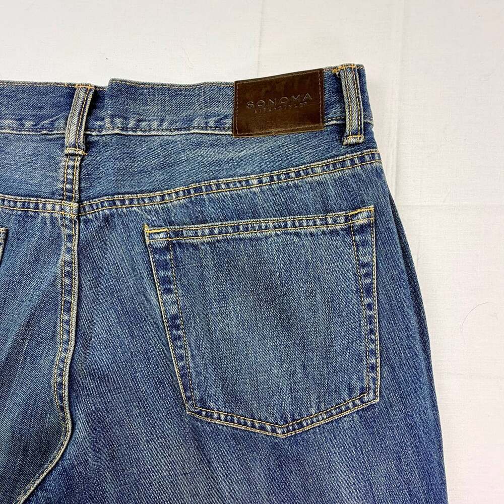 Sonoma Life + Style Jeans Men’s Medium Wash Straight Denim 34 x 34